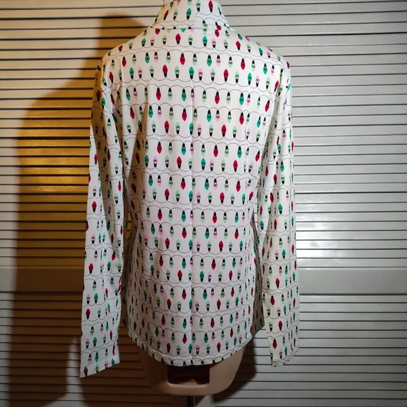 NWOT Christmas Lights Mock Turtleneck Large - Picture 2 of 10